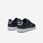 Men Lacoste V0ZN1874 Navy Blue 003 Carnaby Evo Leather Sneakers - Image 3