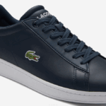 Men Lacoste V0ZN1874 Navy Blue 003 Carnaby Evo Leather Sneakers - Image 5