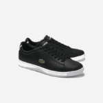 Men Lacoste V0ZN1875 Black 024 Carnaby Evo Leather Sneakers - Image 2