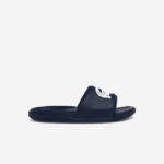 Men Lacoste V0ZN1877 Navy & White 092 Croco Dualiste Synthetic Slides