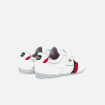 Men Lacoste V0ZN1878 White & Red 286 Misano Strap Leather and Synthetic Sneakers - Image 3