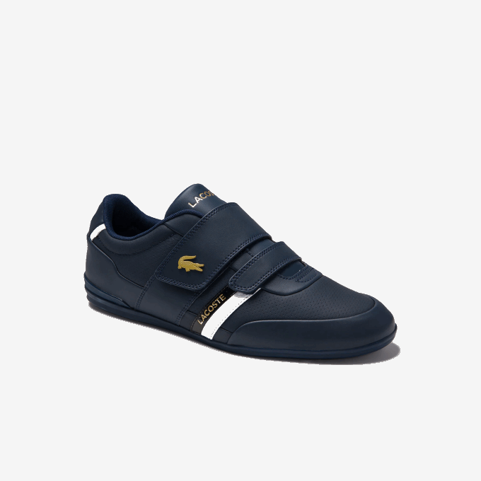 Men Lacoste V0ZN1879 Navy NB0 Misano Strap Leather and Synthetic Sneakers - Image 1