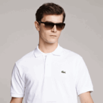 Men Lacoste V0ZN187 White 001 Cotton Petit Pique Polo - Plus Size - Tall - Image 6