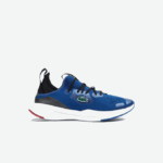 Men Lacoste V0ZN1882 Blue White 221 Run Spin Comfort Textile Color Contrast Sneakers