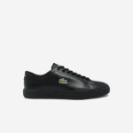 Men Lacoste V0ZN1883 Black 02H Gripshot Leather and Synthetic Sneakers