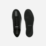 Men Lacoste V0ZN1883 Black 02H Gripshot Leather and Synthetic Sneakers - Image 4