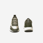 Men Lacoste V0ZN1887 Dark Green & Off White 1X3 Active 4851 Textile Sneakers - Image 5