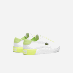 Men Lacoste V0ZN1889 White & Light Yellow 2H8 Gripshot Canvas and Leather Sneakers - Image 3