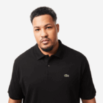 Men Lacoste V0ZN188 Black 031 Cotton Petit Pique Polo - Plus Size - Tall - Image 2