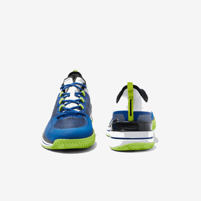 Men Lacoste V0ZN1894 Blue Black 2M7 AG-LT21 Ultra Textile Tennis Shoes - Image 5