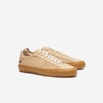 Men Lacoste V0ZN1895 Tan Gum TG5 L006 Leather Tonal Sneakers - Image 2