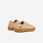 Men Lacoste V0ZN1895 Tan Gum TG5 L006 Leather Tonal Sneakers - Image 3