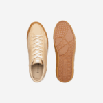 Men Lacoste V0ZN1895 Tan Gum TG5 L006 Leather Tonal Sneakers - Image 4
