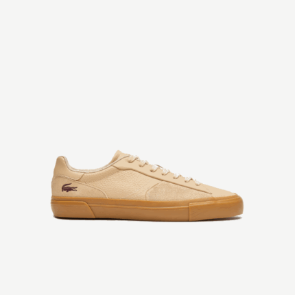 Men Lacoste V0ZN1895 Tan Gum TG5 L006 Leather Tonal Sneakers