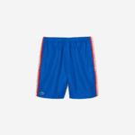 Men Lacoste V0ZN18 Blue KXB Recycled Polyester Tennis Shorts - Image 4
