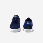 Men Lacoste V0ZN1900 Navy & Off White J18 Powercourt Leather Color Contrast Sneakers - Image 5