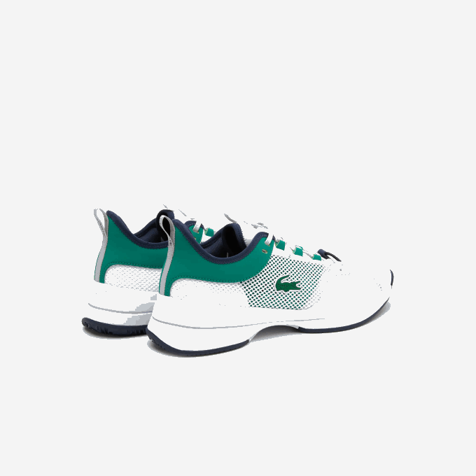 Men Lacoste V0ZN1903 White/Green 082 AG-LT21 Textile Tennis Shoes - Image 3