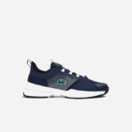 Men Lacoste V0ZN1904 Navy & White 092 AG-LT21 Textile Tennis Shoes