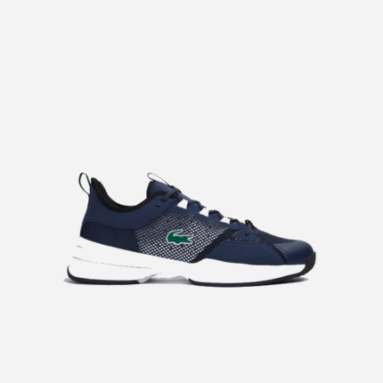 Men Lacoste V0ZN1904 Navy & White 092 AG-LT21 Textile Tennis Shoes