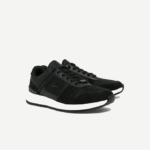 Men Lacoste V0ZN1906 Black 02H Joggeur 2.0 Leather Sneakers - Image 2