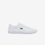 Men Lacoste V0ZN1907 WHITE 001 Lerond Canvas Sneakers