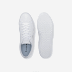 Men Lacoste V0ZN1907 WHITE 001 Lerond Canvas Sneakers - Image 3