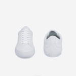 Men Lacoste V0ZN1907 WHITE 001 Lerond Canvas Sneakers - Image 4
