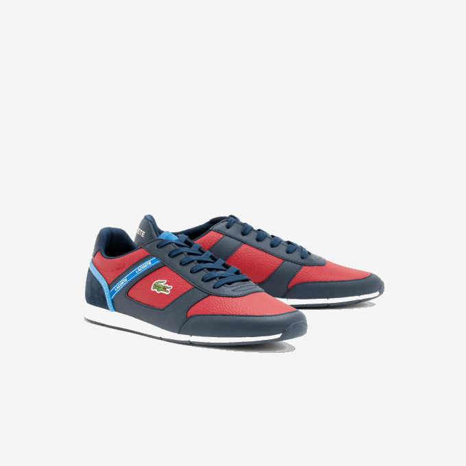 Men Lacoste V0ZN1908 Navy Blue & Rouge 144 Menerva Sport Synthetic Sneakers - Image 2