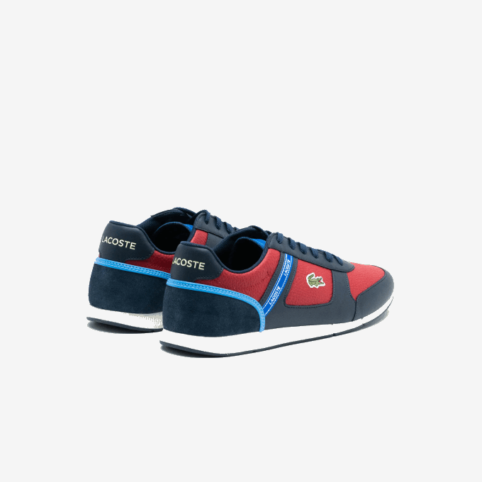 Men Lacoste V0ZN1908 Navy Blue & Rouge 144 Menerva Sport Synthetic Sneakers - Image 3