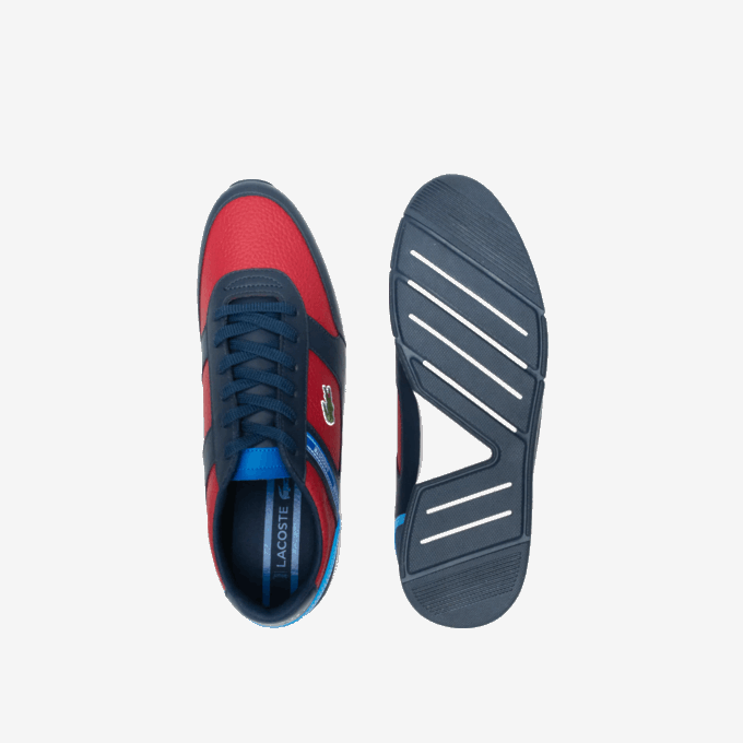 Men Lacoste V0ZN1908 Navy Blue & Rouge 144 Menerva Sport Synthetic Sneakers - Image 4