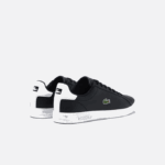 Men Lacoste V0ZN1909 Black & White 312 Graduate Pro Leather Sneakers - Image 3