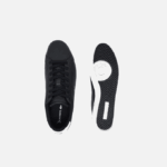 Men Lacoste V0ZN1909 Black & White 312 Graduate Pro Leather Sneakers - Image 4