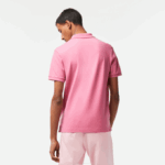 Men Lacoste V0ZN190 Pink 2R3 Original L.12.12 Slim Fit Polo - Image 3