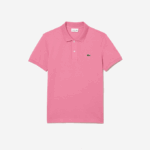 Men Lacoste V0ZN190 Pink 2R3 Original L.12.12 Slim Fit Polo - Image 4