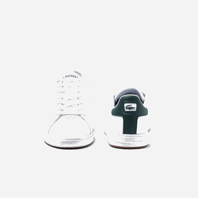 Men Lacoste V0ZN1910 White & Dark Green 1R5 Graduate Pro Leather Sneakers - Image 5