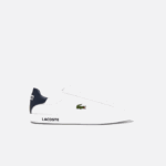Men Lacoste V0ZN1912 White & Navy 042 Graduate Leather Sneakers