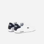 Men Lacoste V0ZN1912 White & Navy 042 Graduate Leather Sneakers - Image 3
