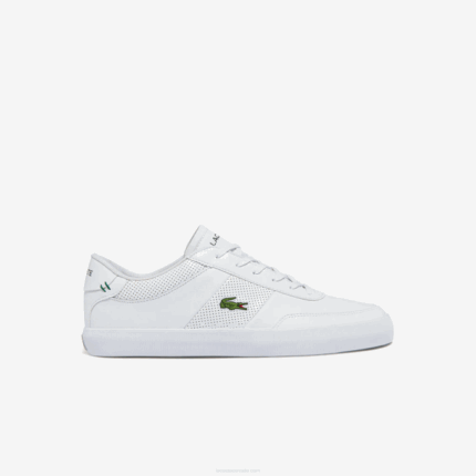 Men Lacoste V0ZN1913 White 21G Court-Master Leather Sneakers