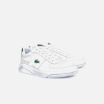 Men Lacoste V0ZN1916 White & Dark Green 1R5 Game Advance Leather Sneakers - Image 2