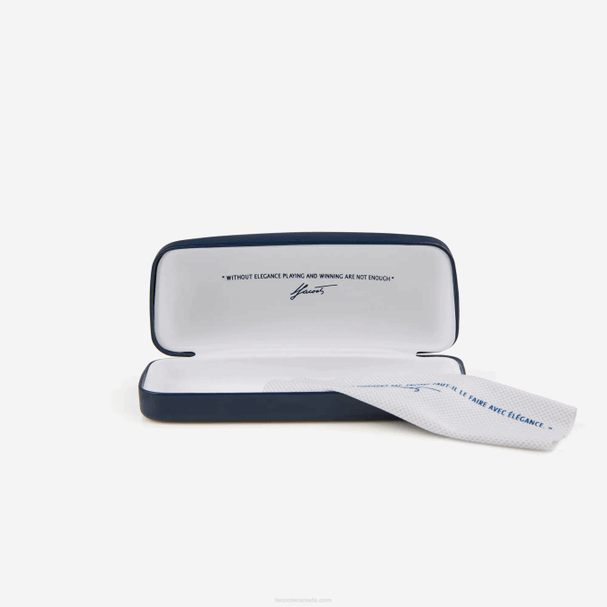 Men Lacoste V0ZN1927 Black/Blue 002 Modified Rectangle L.12.12 Premium Sunglasses - Image 4