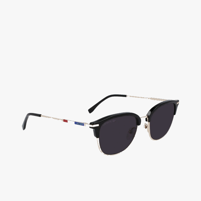 Men Lacoste V0ZN1929 Gold 714 Oval Metal Novak Djokovic Collection Sunglasses - Image 3