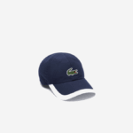 Men Lacoste V0ZN1932 Navy Blue White 525 SPORT Contrast Border Lightweight Cap - Image 2