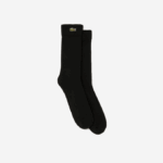 Men Lacoste V0ZN1935 Black 031 SPORT High-Cut Stretch Cotton Socks