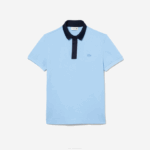 Men Lacoste V0ZN193 Navy Blue CM9 Smart Paris Organic Cotton Pique Polo - Image 3
