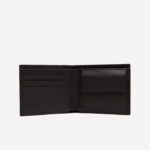 Men Lacoste V0ZN1944 Dark Brown 028 Fitzgerald Leather Wallet - Image 2