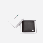 Men Lacoste V0ZN1944 Dark Brown 028 Fitzgerald Leather Wallet - Image 3