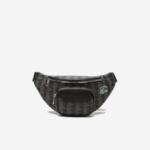 Men Lacoste V0ZN1949 Mono Noir Gris Estragon L83 The Blend Monogram Print Belt Bag
