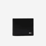 Men Lacoste V0ZN1953 Black 000 Fitzgerald Leather Six Card Wallet