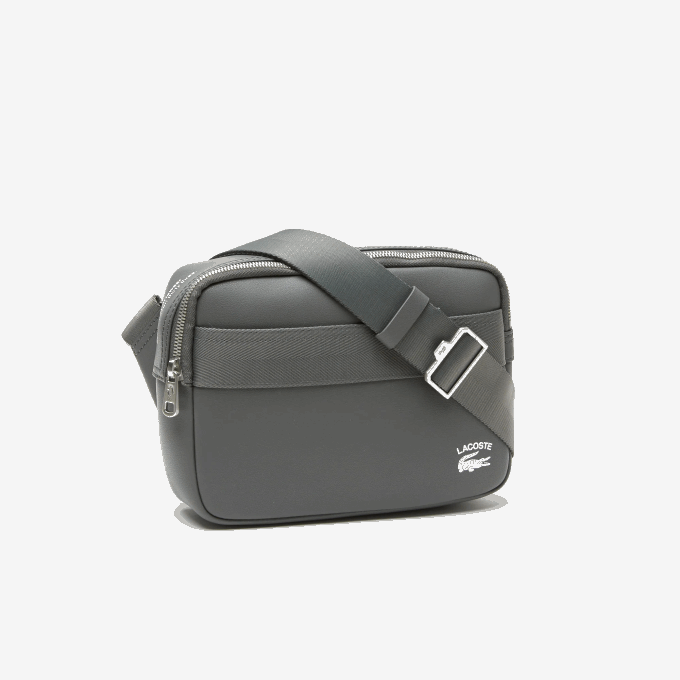 Men Lacoste V0ZN1957 Dark Shadow J37 Contrast Edge Reporter Bag - Image 4