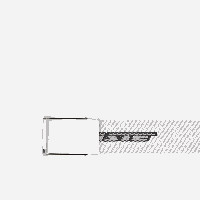 Men Lacoste V0ZN1959 Calluna Ciment Noir L91 Contrast Logo Print Belt - Image 2